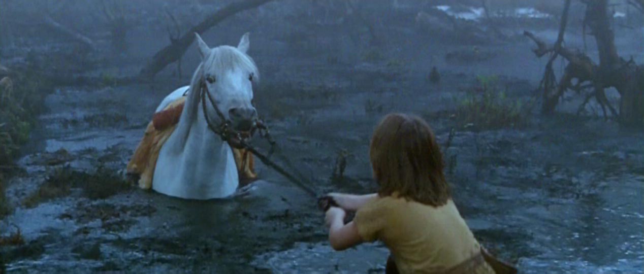 Image result for neverending story horse scene gif